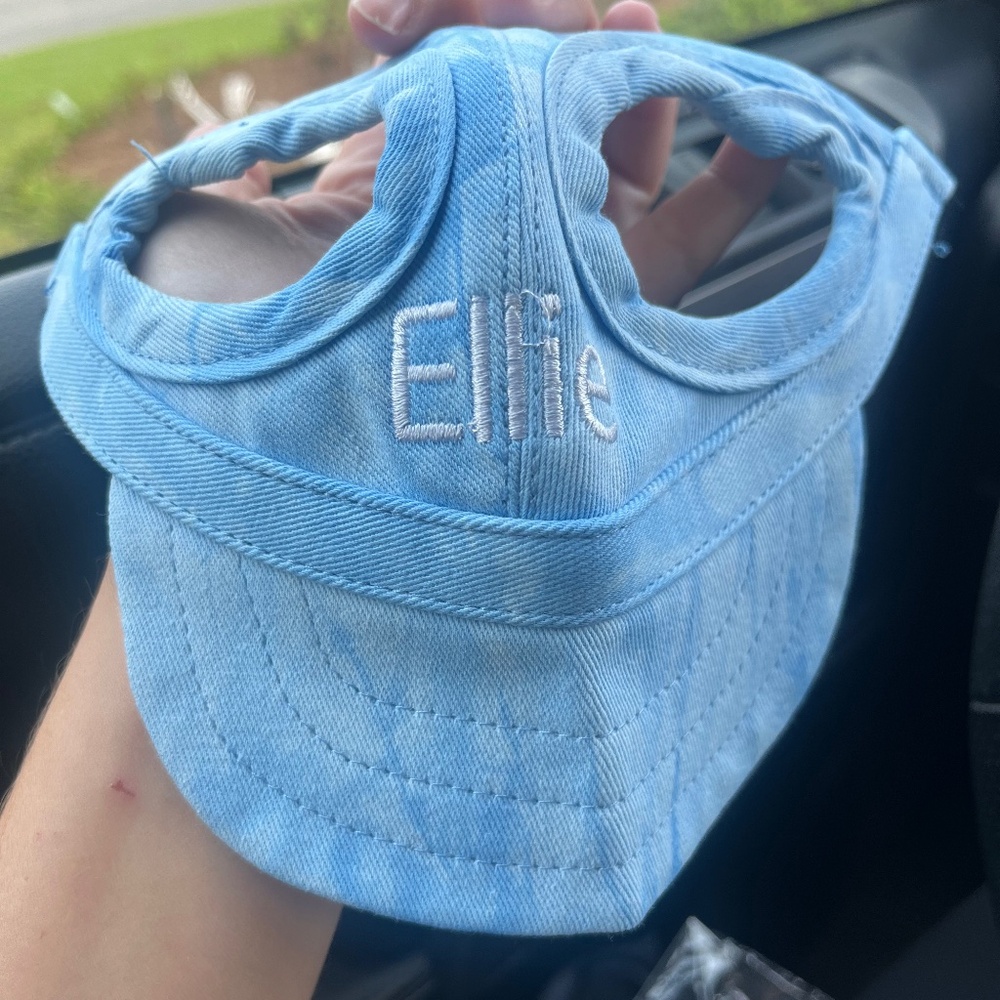 “Ellie” dog baseball hat